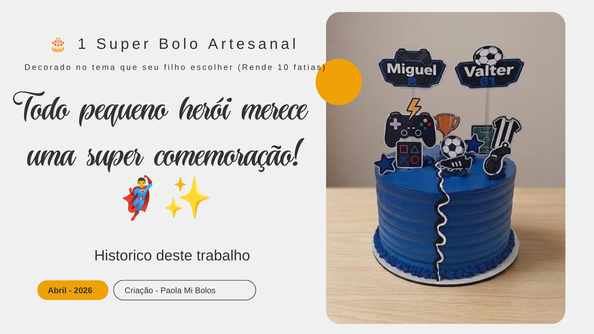 Trabalho Mi Bolos - Festa